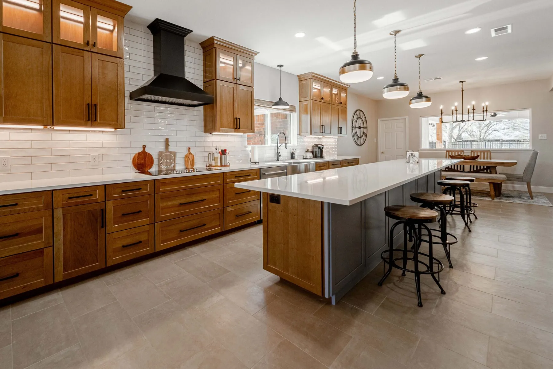 Custom kitchen remodel by The RockAway Company in Fort Worth, Texas