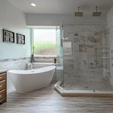 Bathroom remodel by The RockAway Company