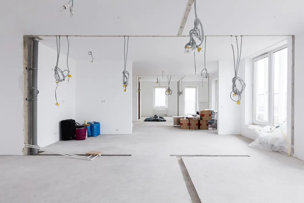 Empty,Concrete,Commercial,Space,Without,Finishing,With,Partitions